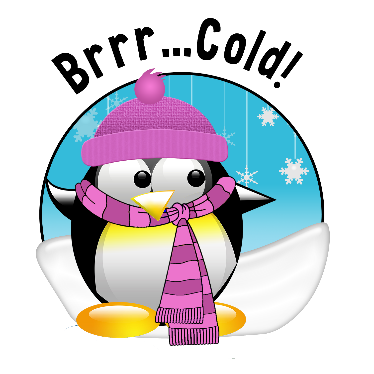 Cold Penguin Cartoon