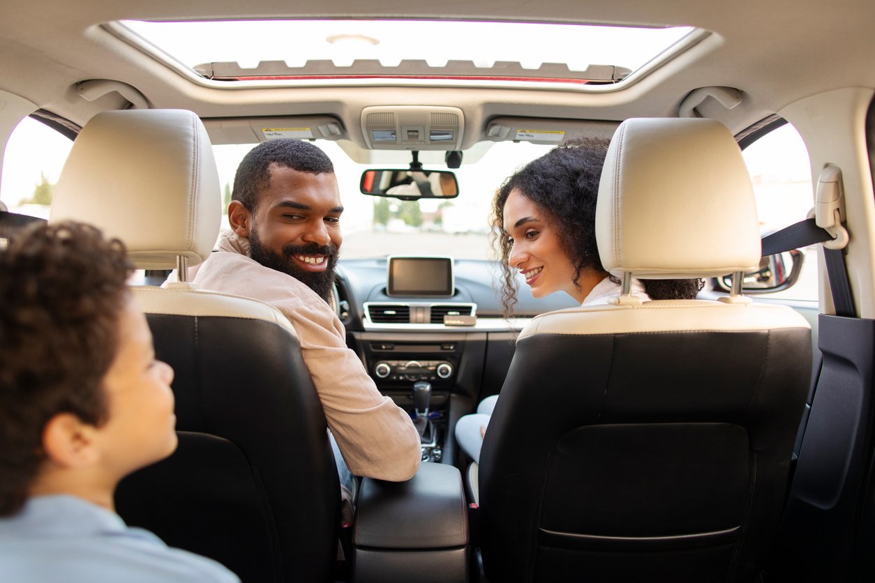 Family Car Smiling