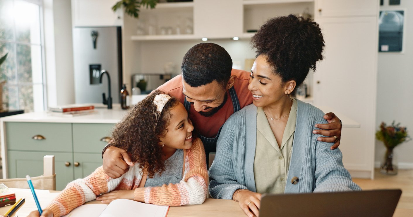 Family Homework Happy Table