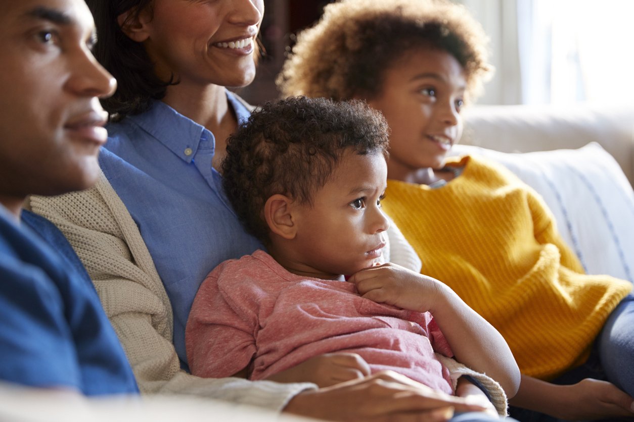 Family Smiling Inside