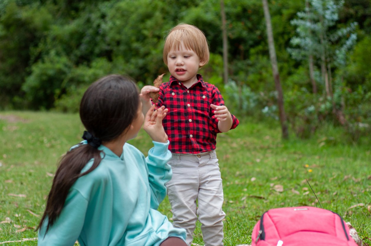 Toddler Leaf Parent Outdoor
