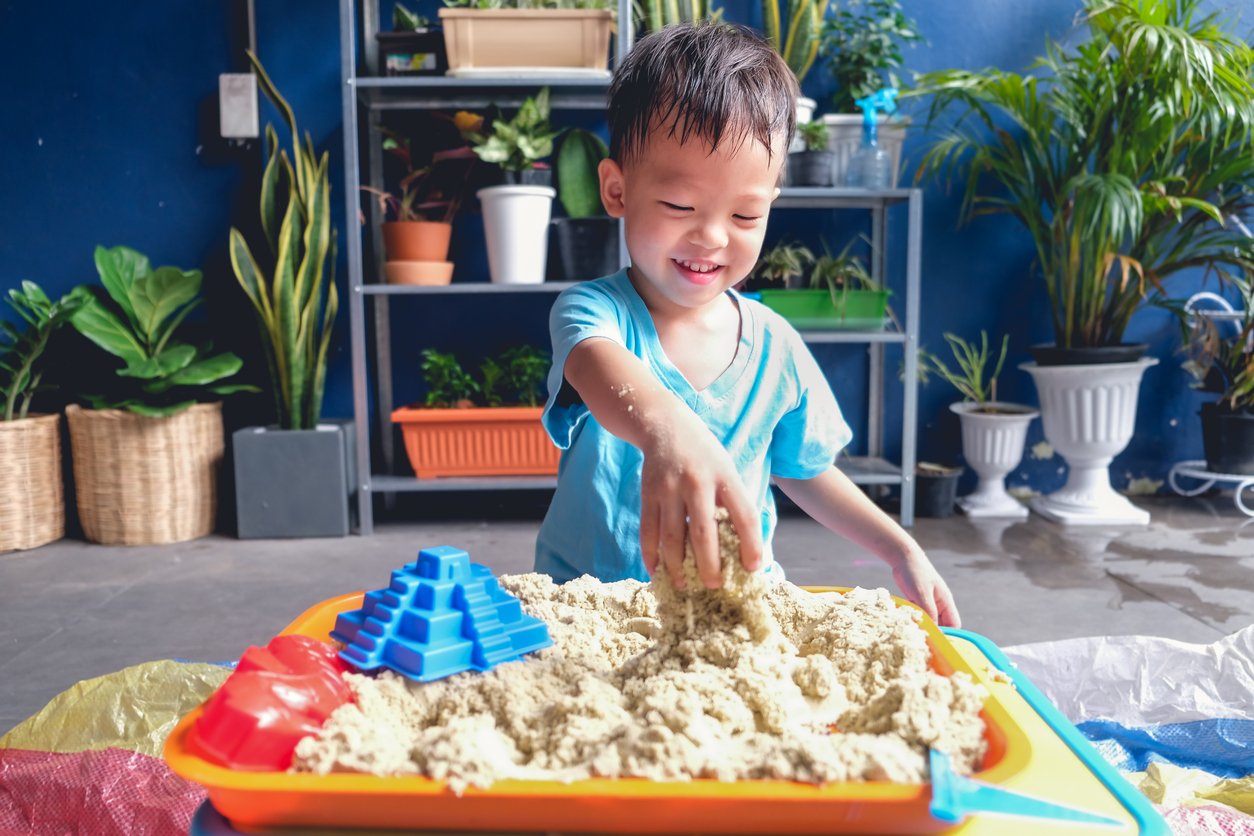 Toddler Sand Play Happy
